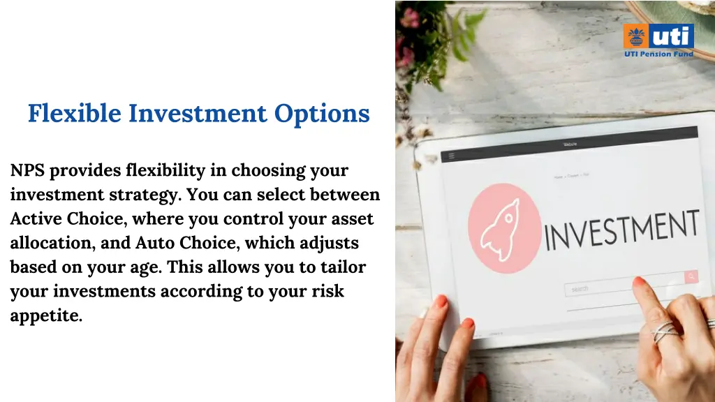 flexible investment options