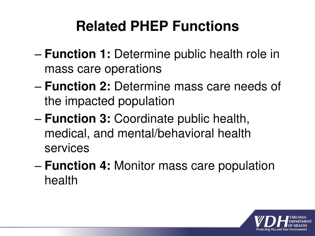 related phep functions