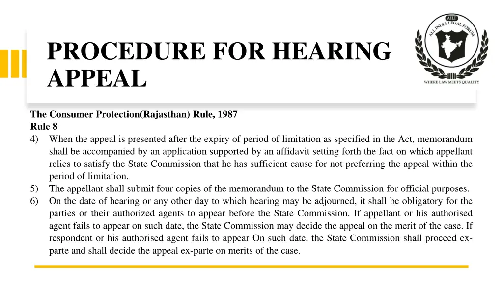 procedure for hearing appeal 2