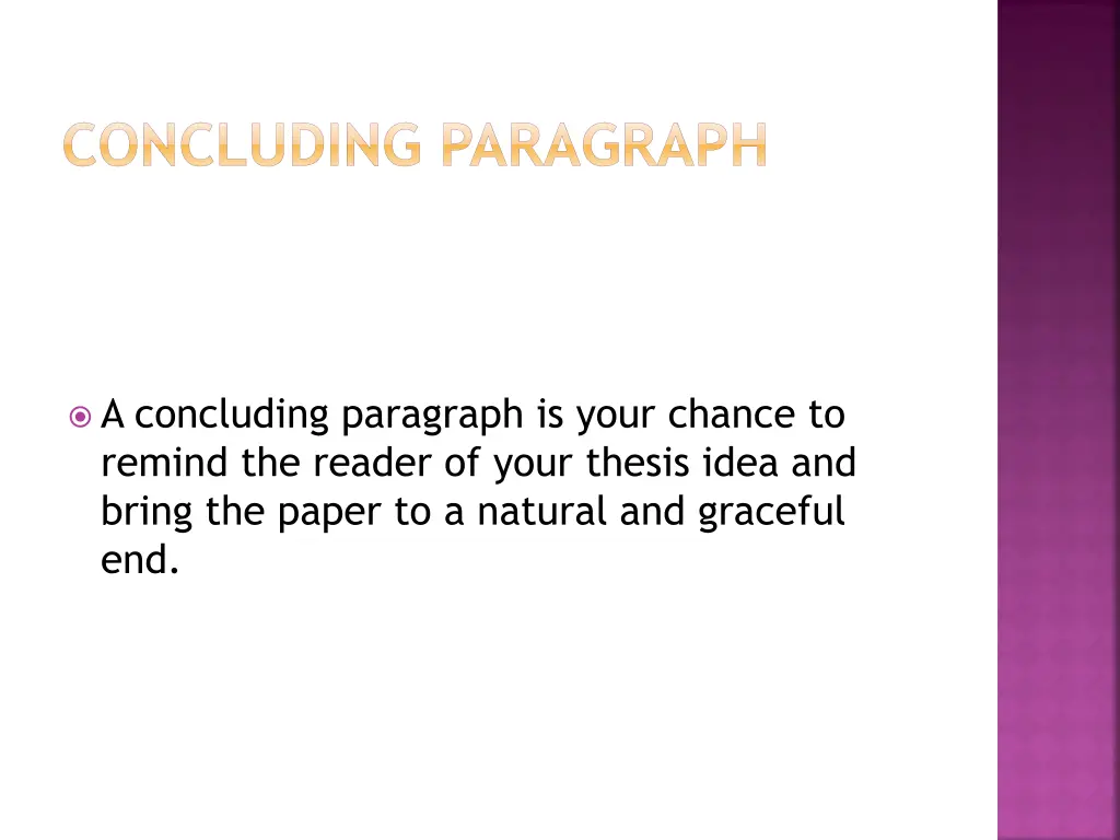 concluding paragraph