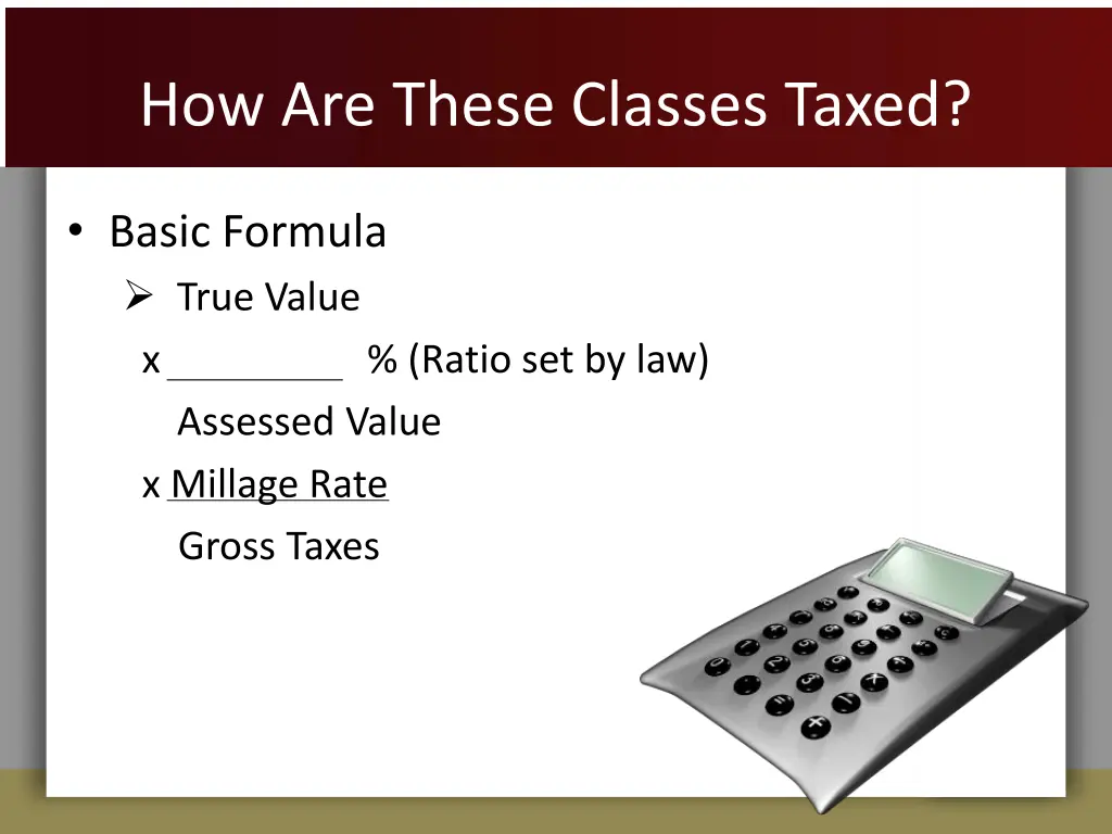 how are these classes taxed