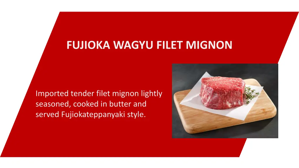 fujioka wagyu filet mignon