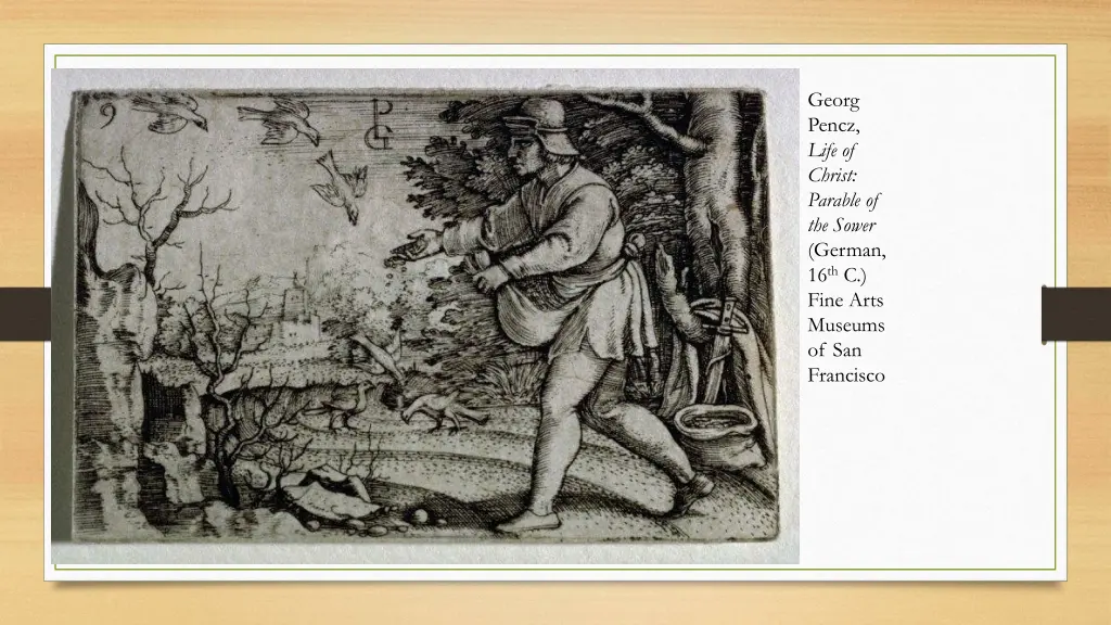 georg pencz life of christ parable of the sower