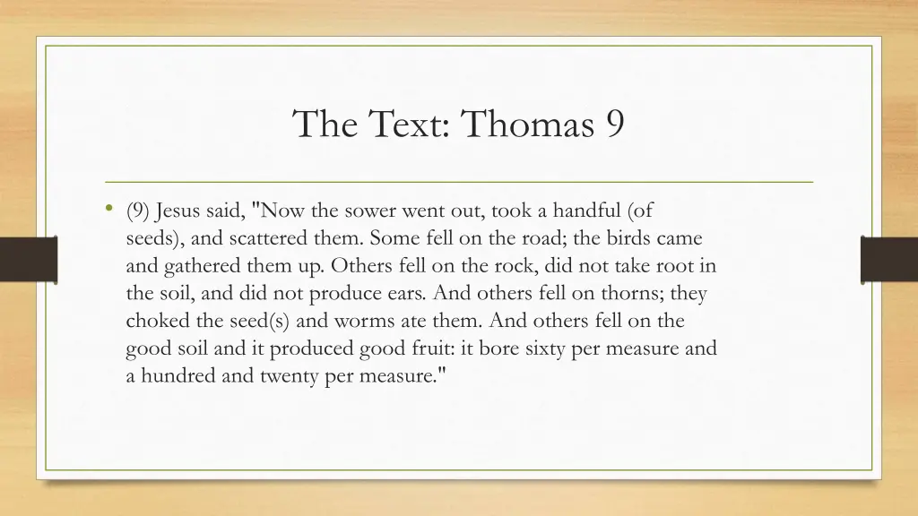 the text thomas 9