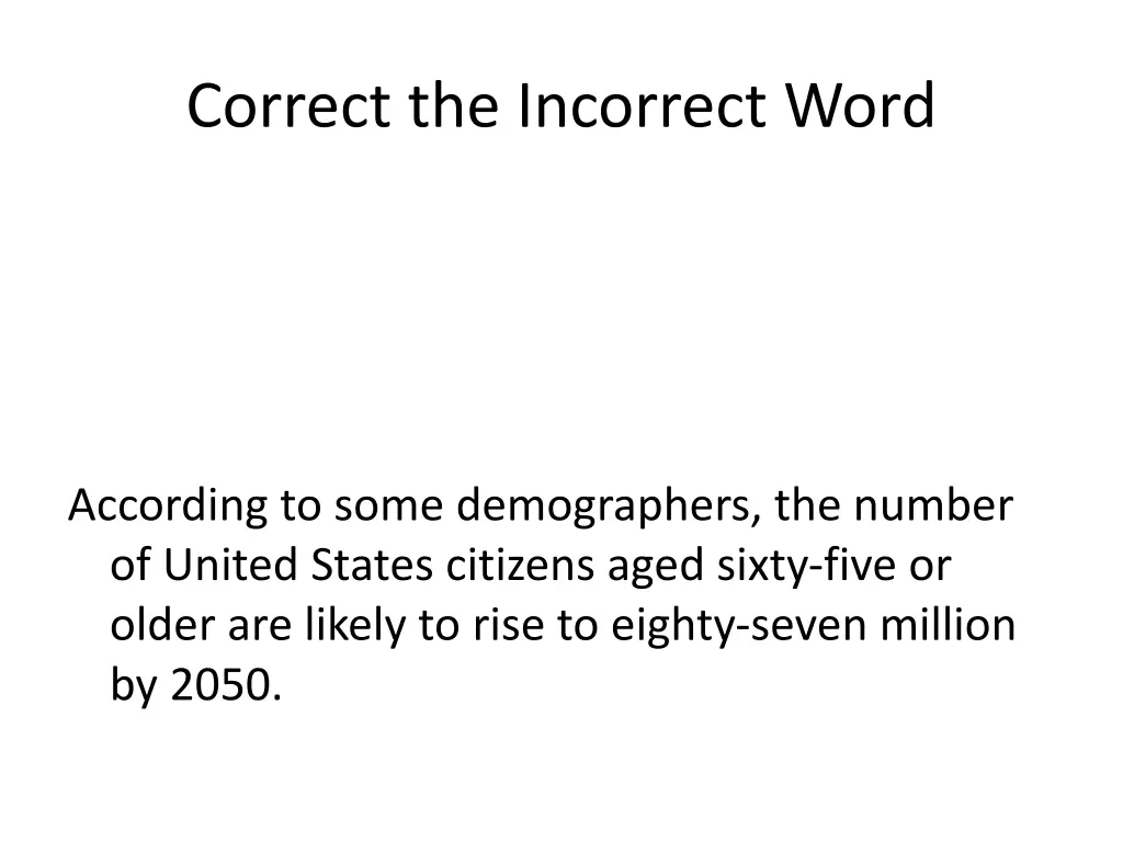 correct the incorrect word 15