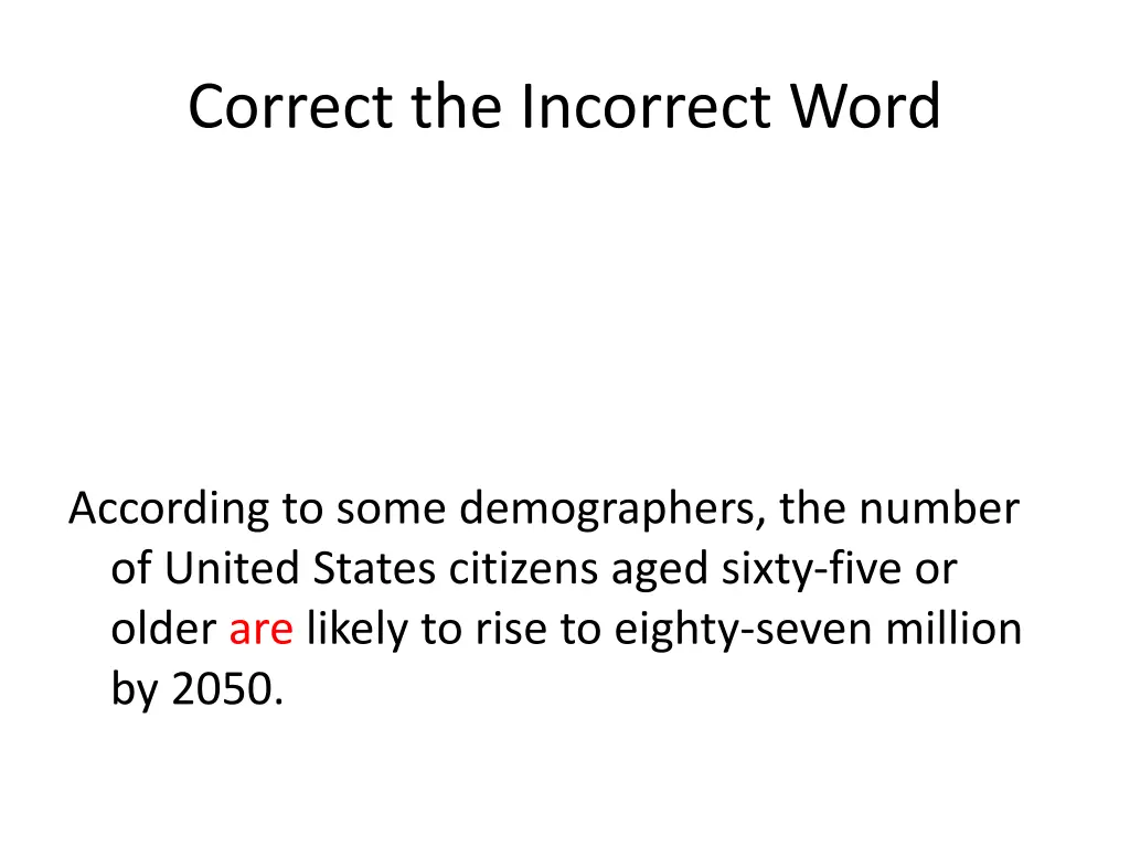 correct the incorrect word 16