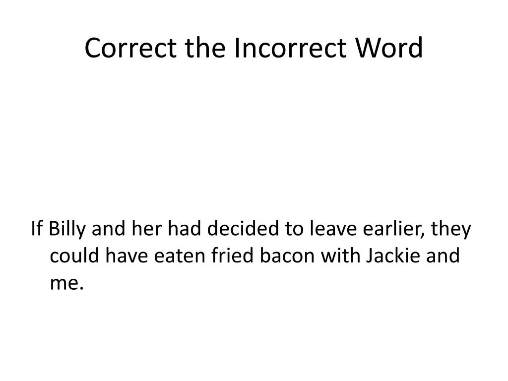 correct the incorrect word 23