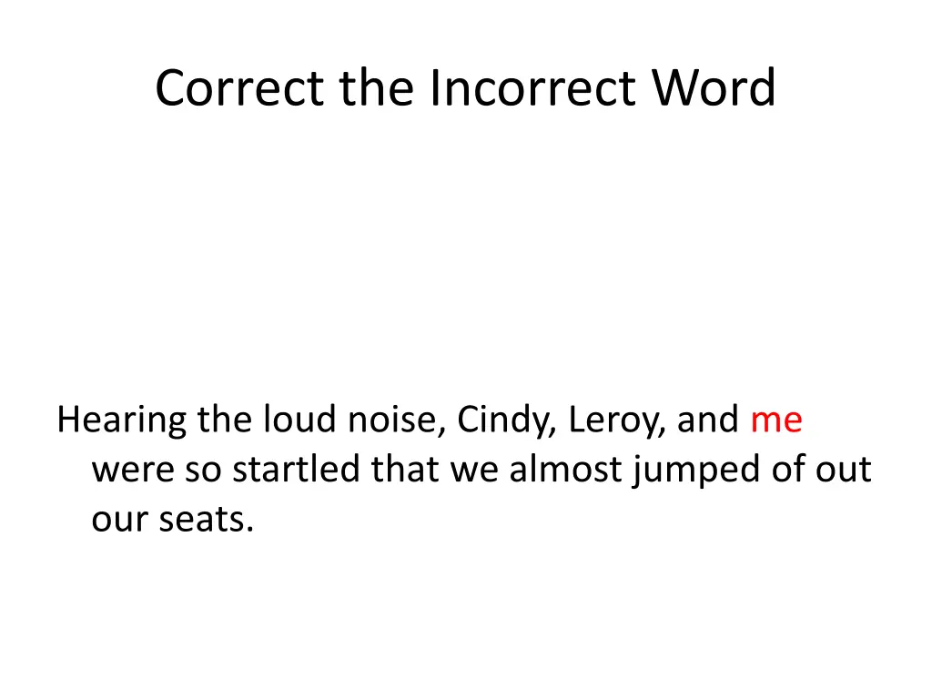 correct the incorrect word 32