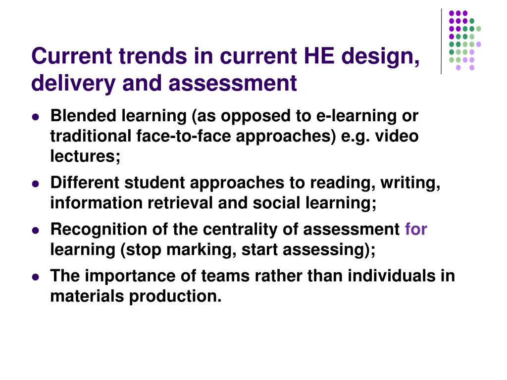 current trends in current he design delivery