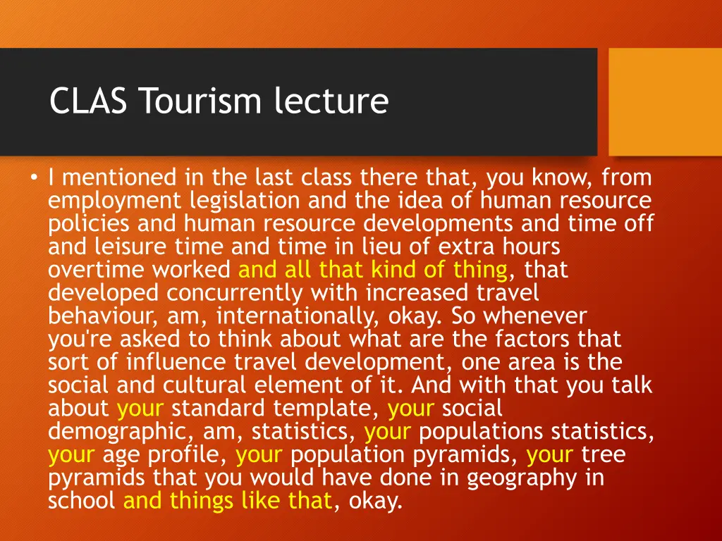 clas tourism lecture 1