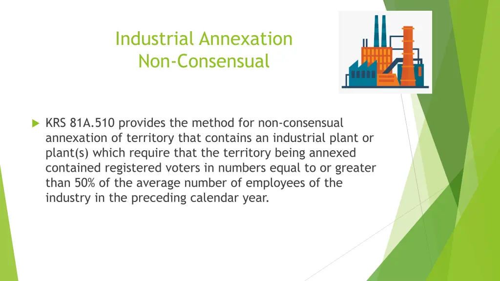 industrial annexation non consensual