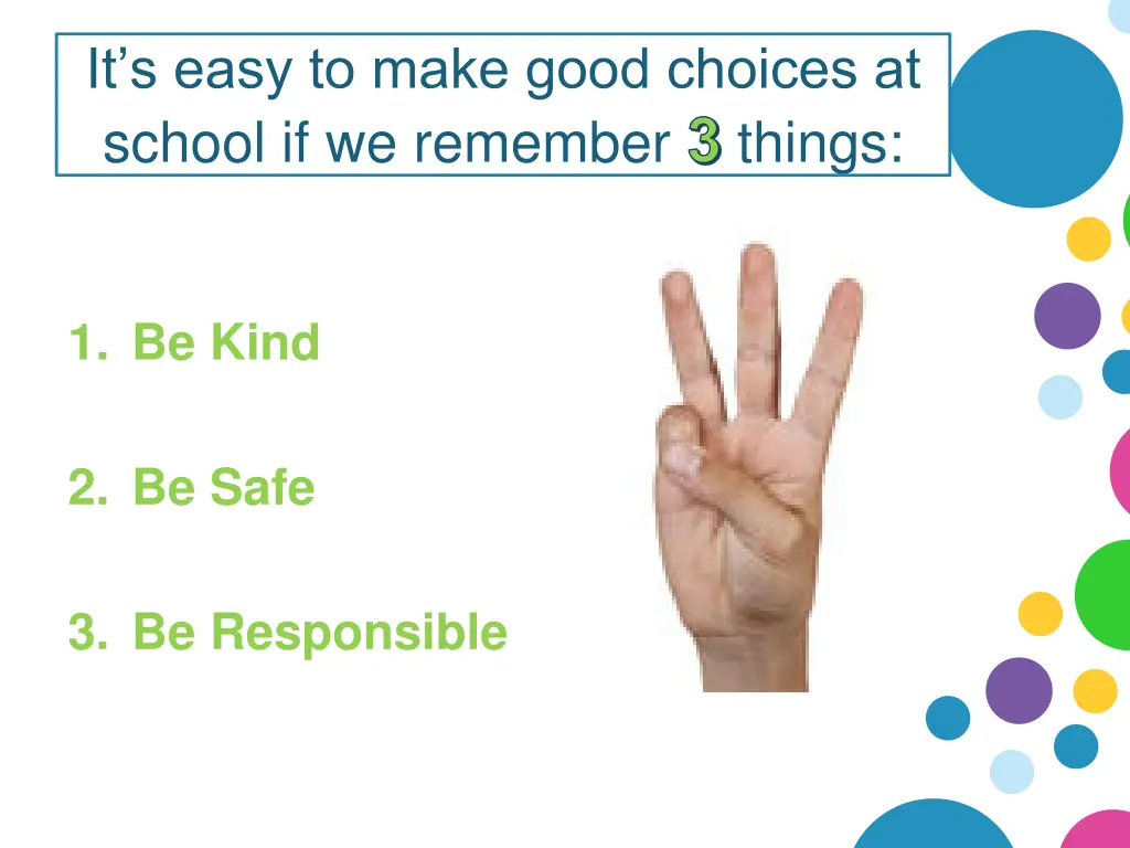 it s easy to make good choices at school