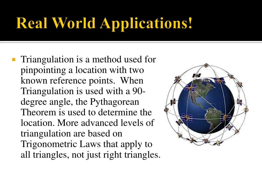 triangulation is a method used for pinpointing