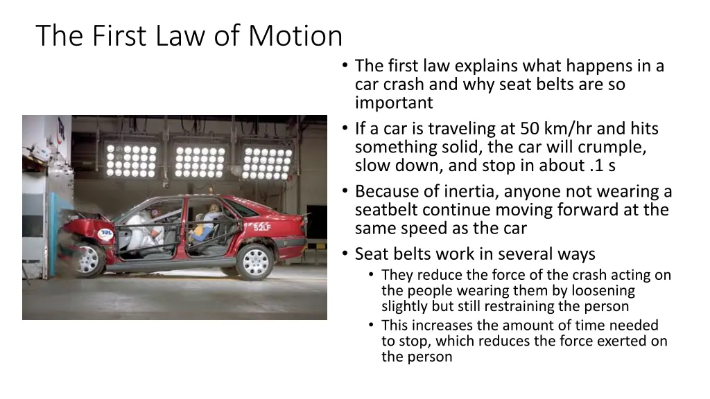 the first law of motion 6