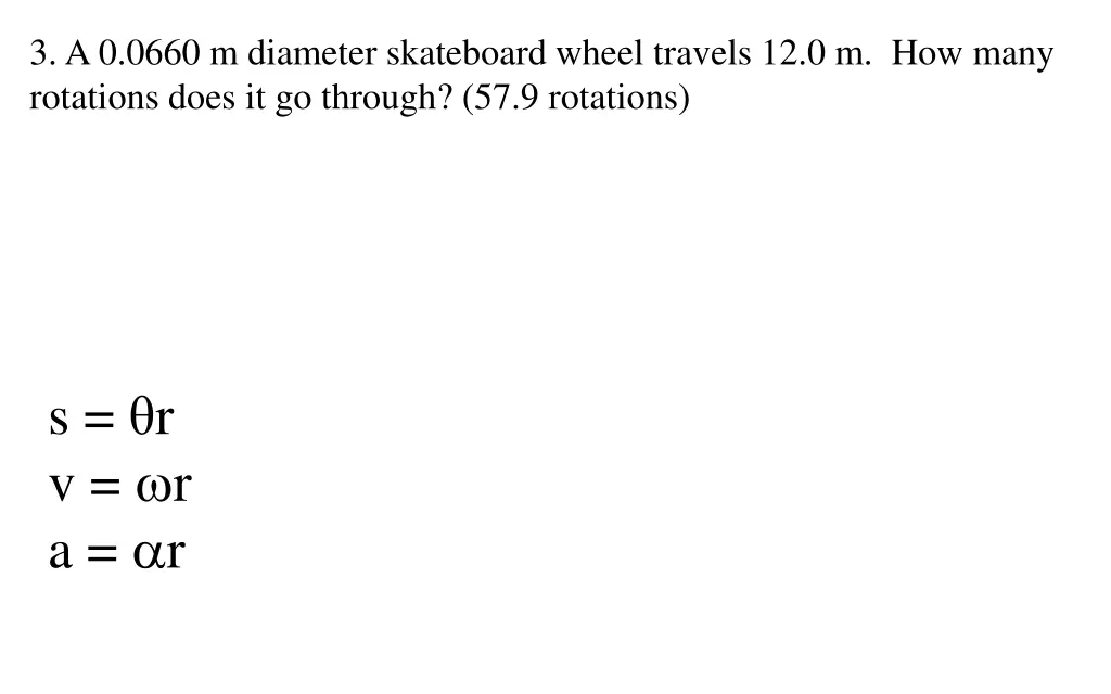 3 a 0 0660 m diameter skateboard wheel travels