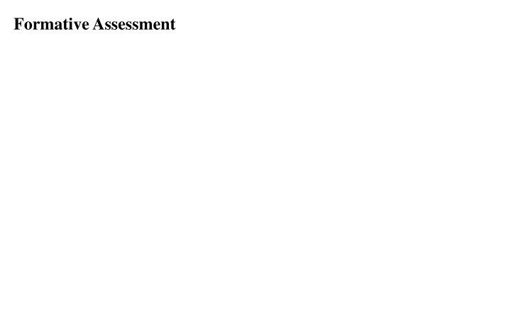 formative assessment