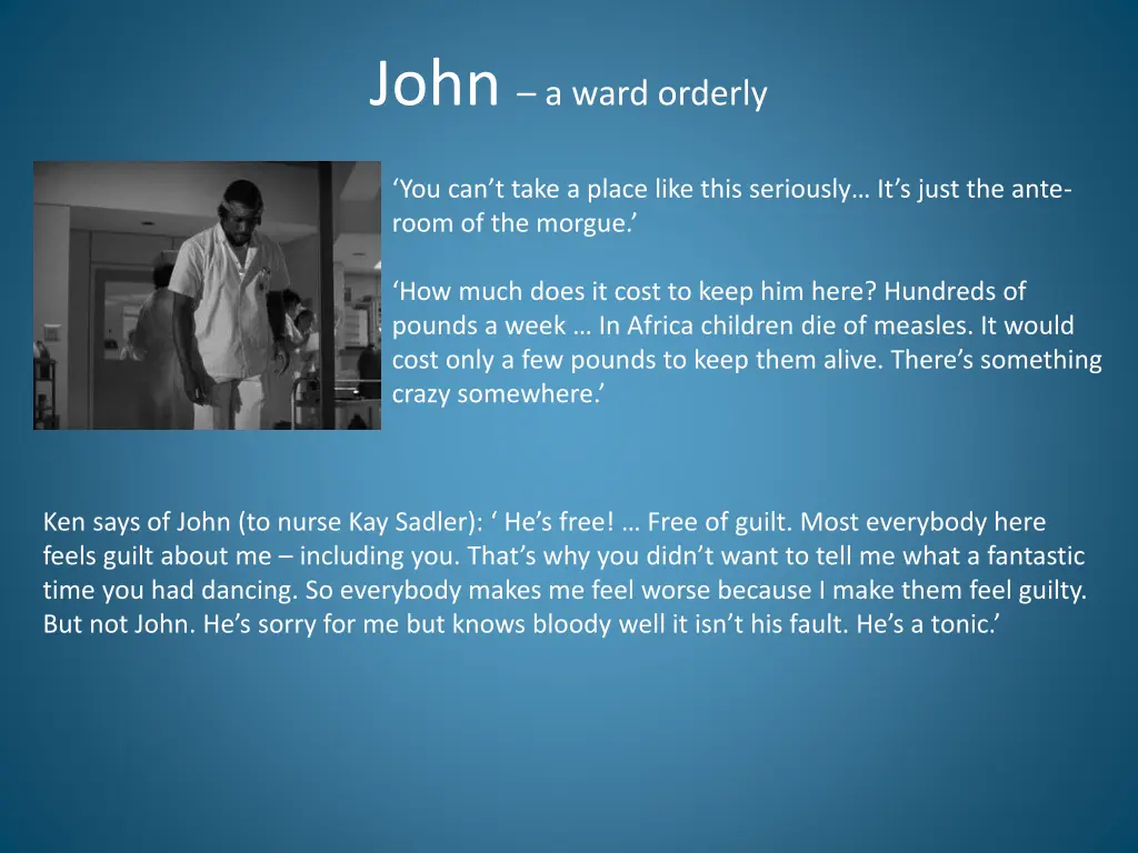 john a ward orderly