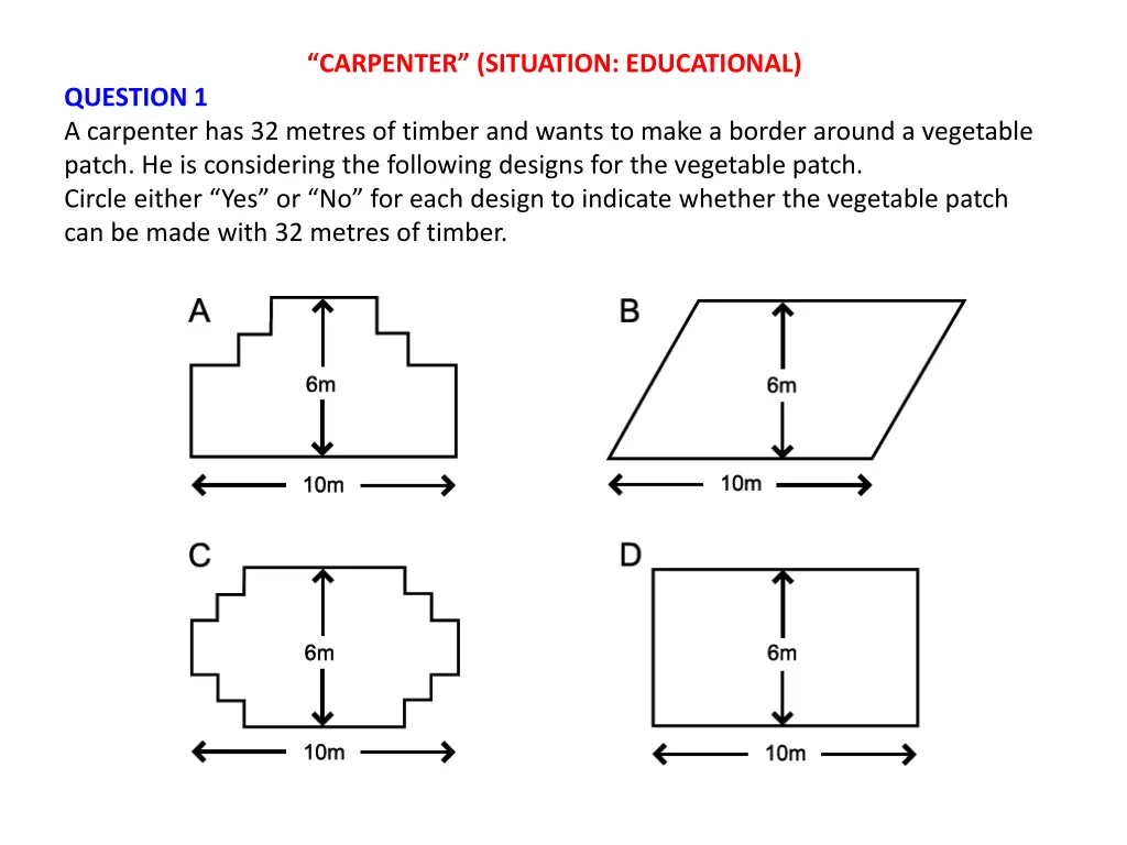 carpenter situation educational