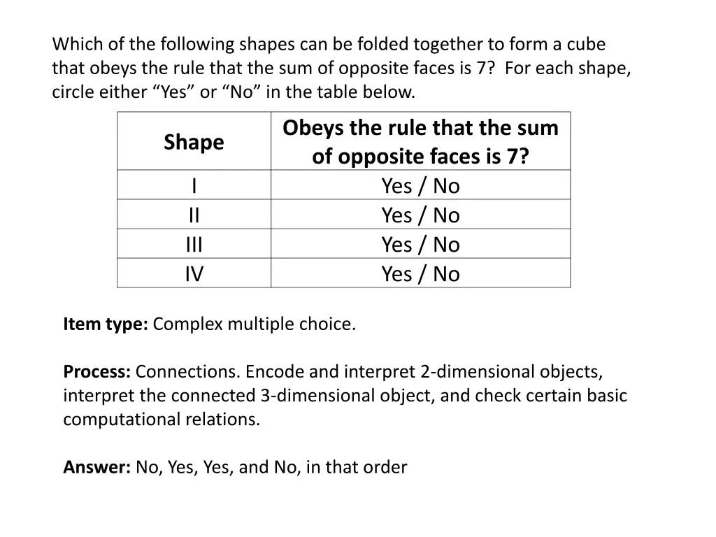 which of the following shapes can be folded