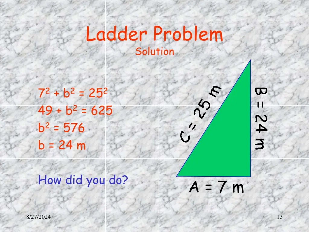 ladder problem solution 1