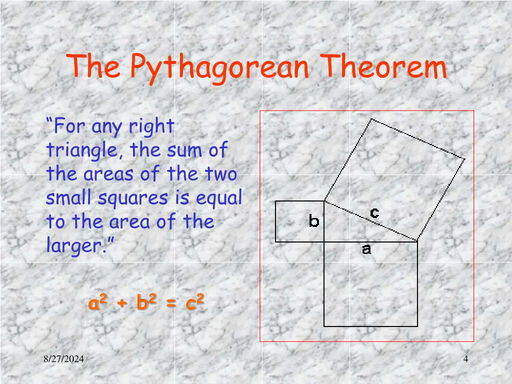 the pythagorean theorem