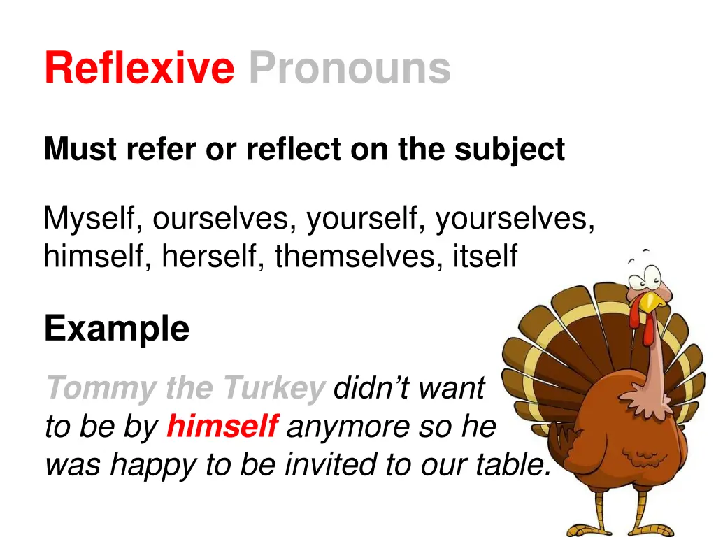 reflexive pronouns