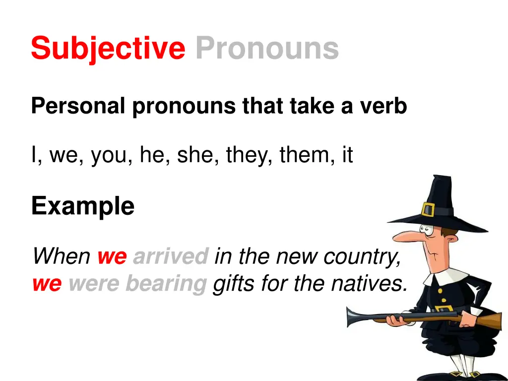 subjective pronouns