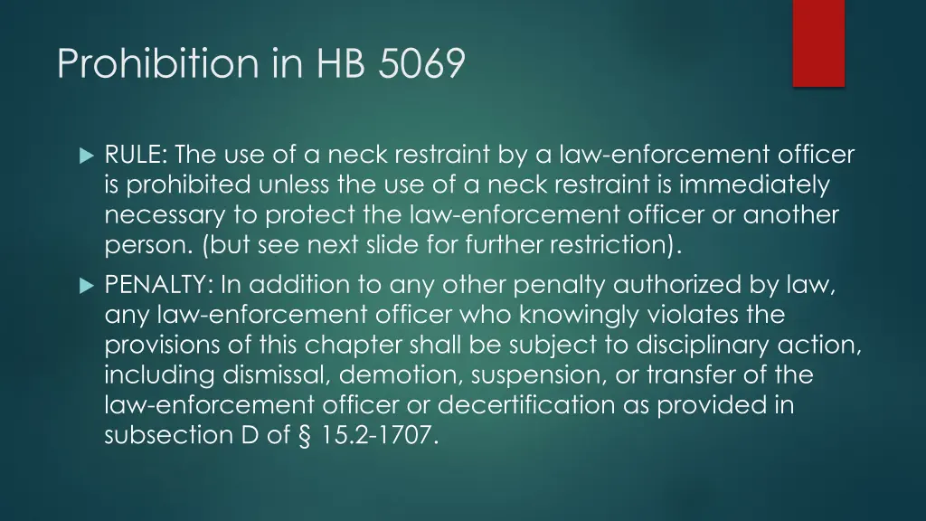 prohibition in hb 5069