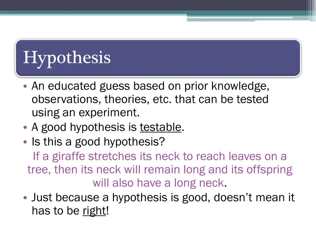 hypothesis