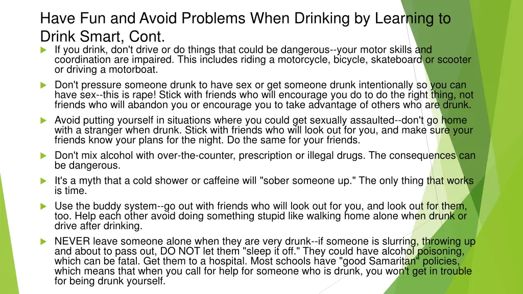 have fun and avoid problems when drinking 1