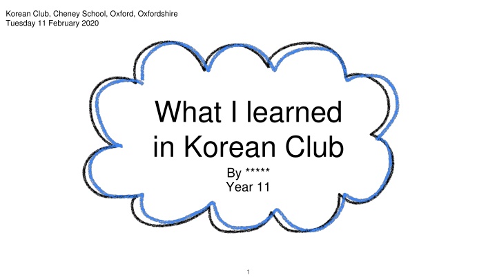 korean club cheney school oxford oxfordshire