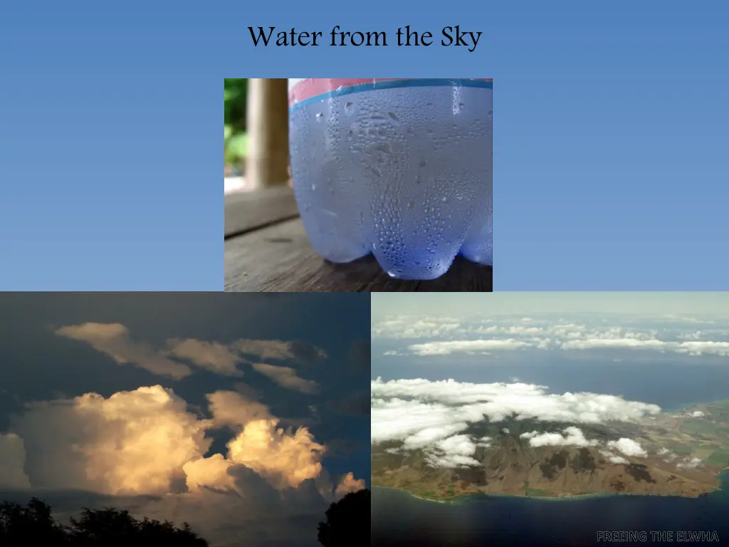 water from the sky