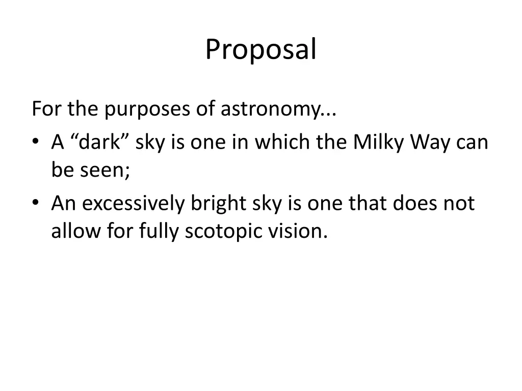 proposal