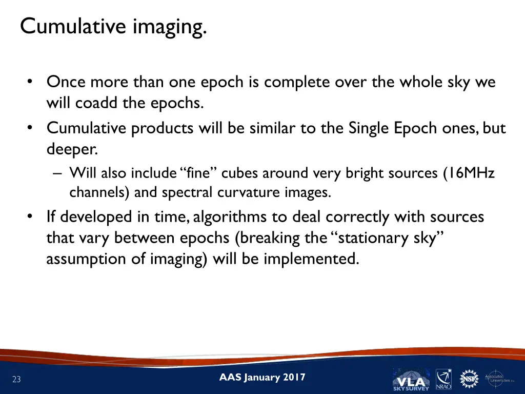 cumulative imaging