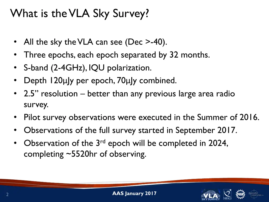 what is the vla sky survey