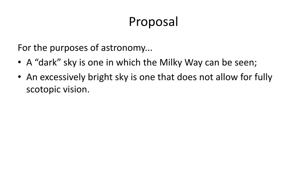 proposal