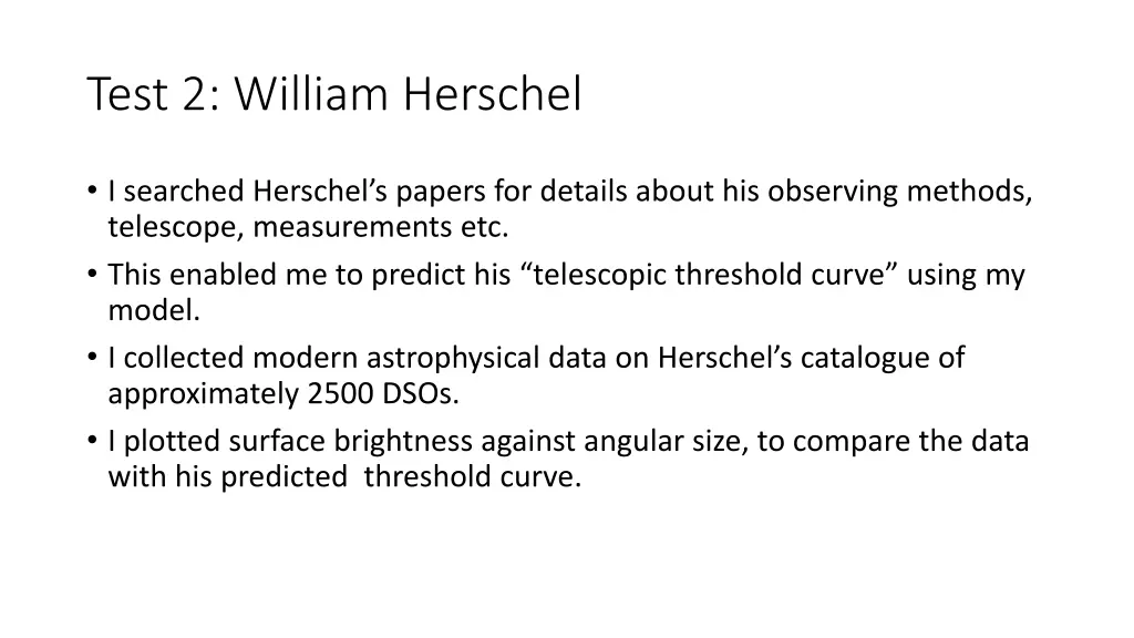 test 2 william herschel