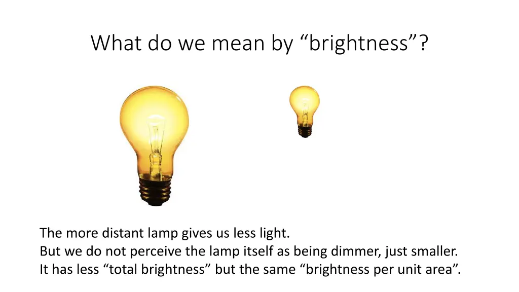 what do we mean by brightness