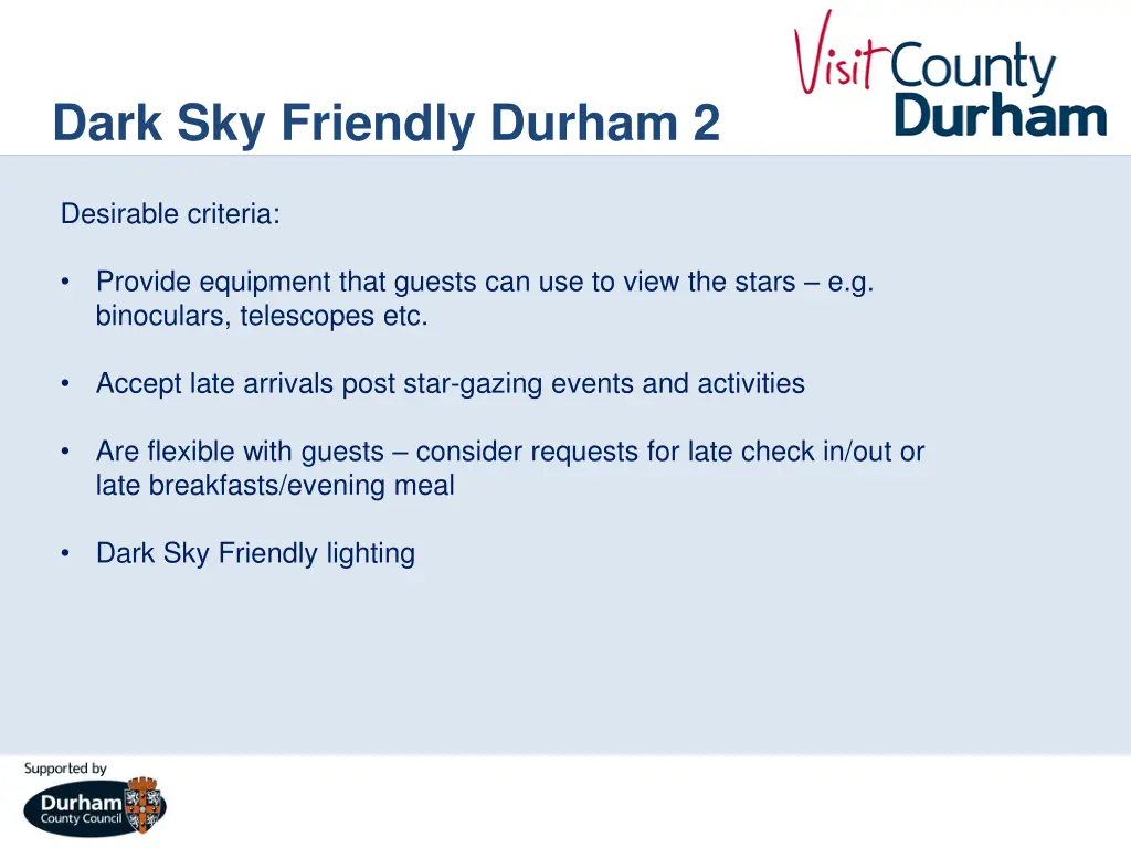 dark sky friendly durham 2