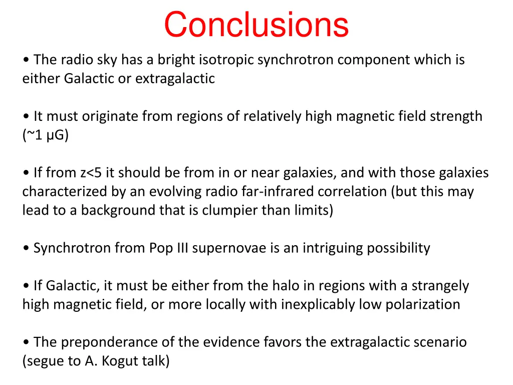 conclusions