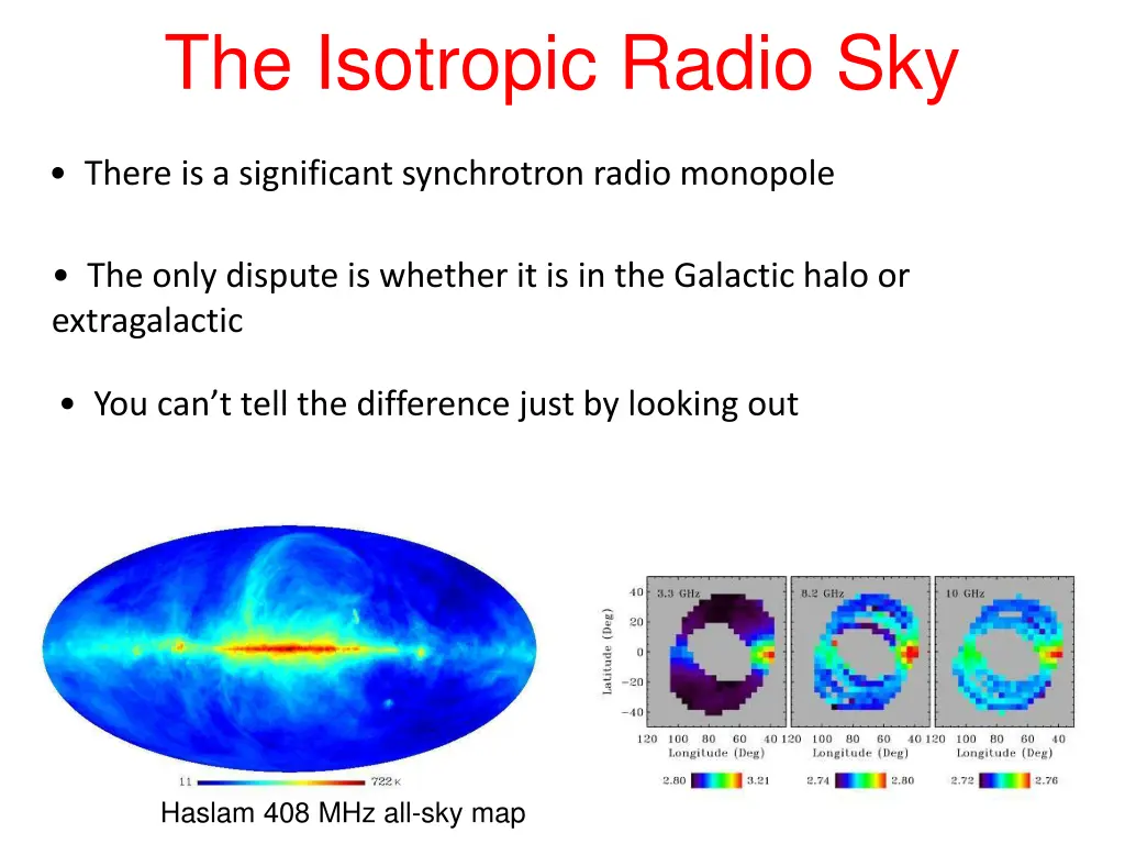 the isotropic radio sky 1