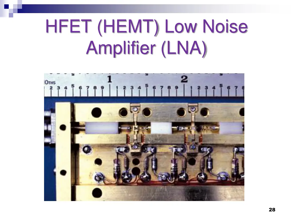 hfet hemt low noise amplifier lna