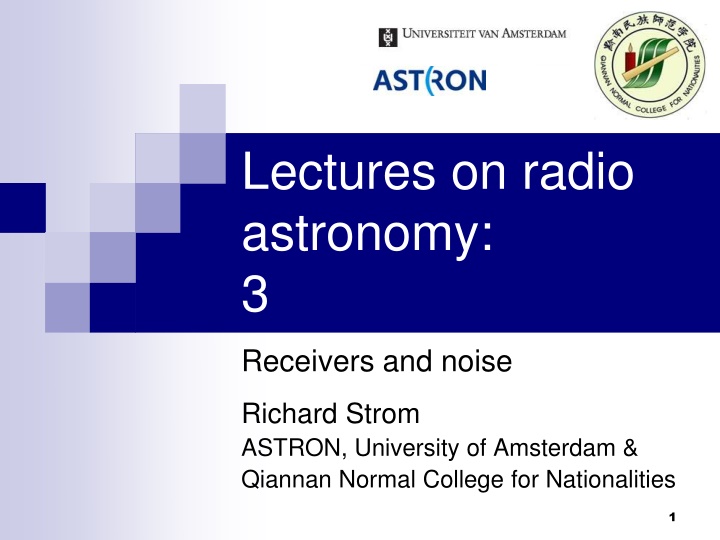 lectures on radio astronomy 3