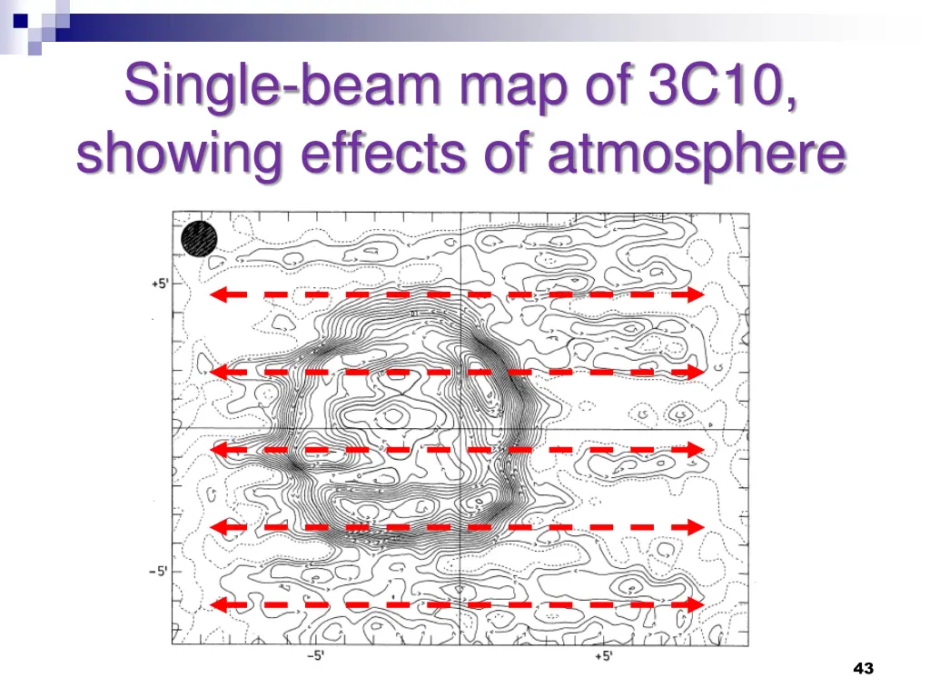 single beam map of 3c10 showing effects