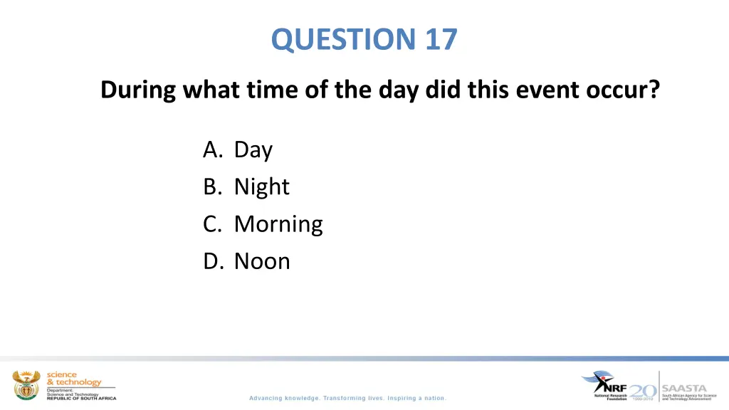 question 17