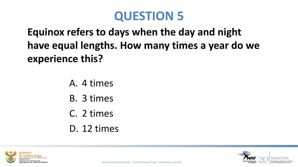 question 5