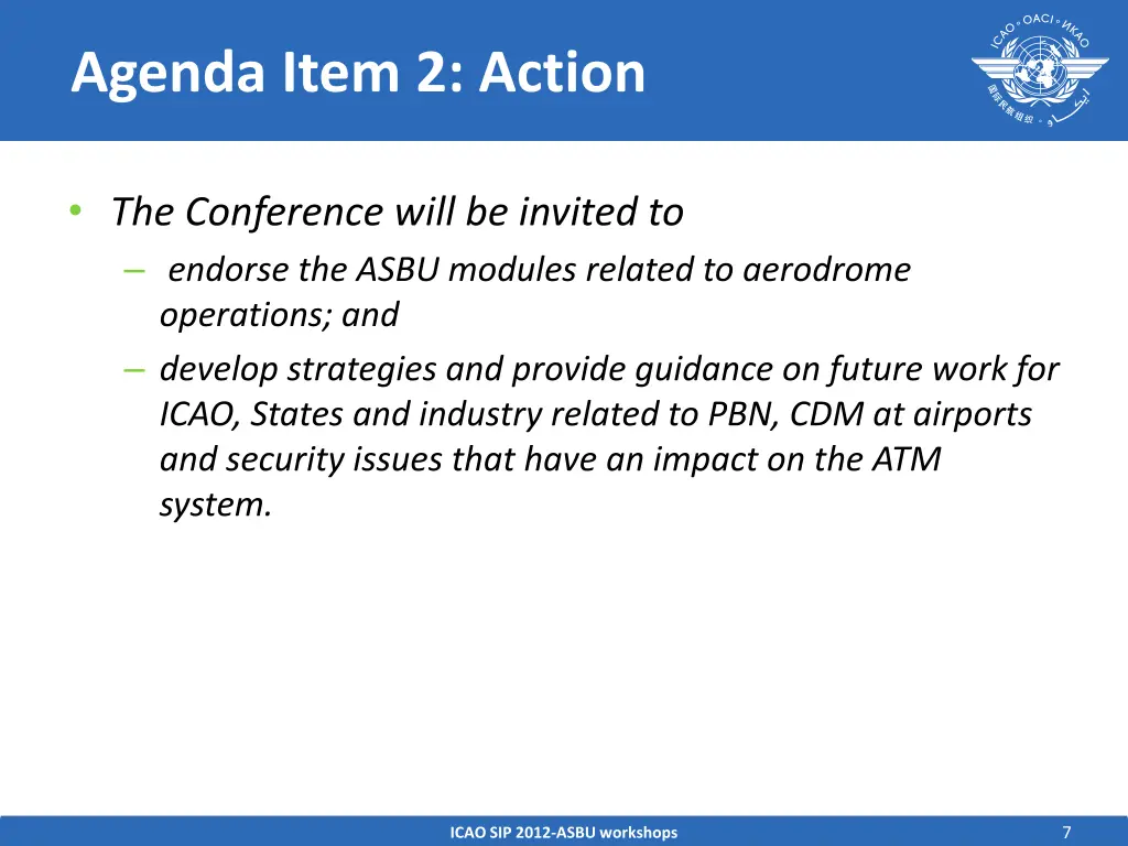 agenda item 2 action