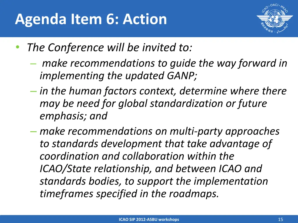 agenda item 6 action