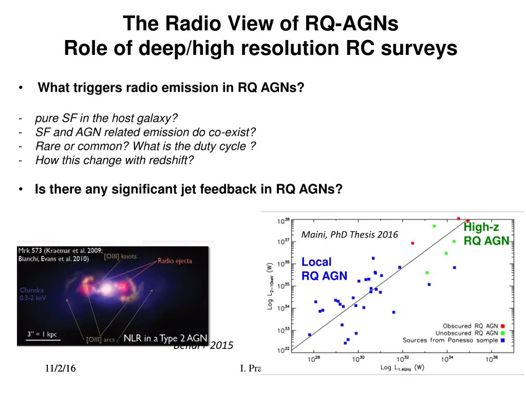 the radio view of rq agns role of deep high 1