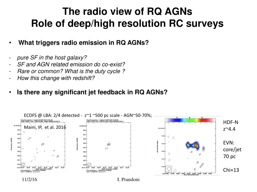 the radio view of rq agns role of deep high